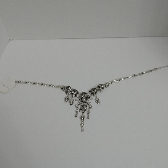 New 3D Skeleton Pirate Bone Dangle Necklace - Picture 6 of 8